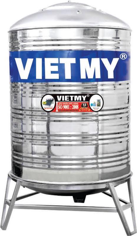 Bồn nước inox Việt Mỹ 1500 L Đứng