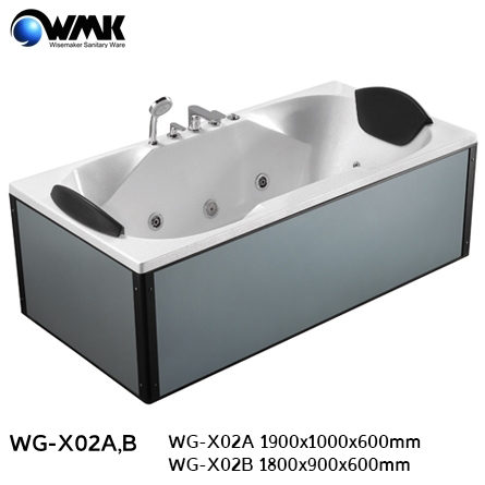 Bồn tắm Wisemaker WMK/WG-X03B (1600*800*600mm)