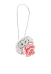 Bông tai bạc hoa hồng đính đá Cristian Lay 55097