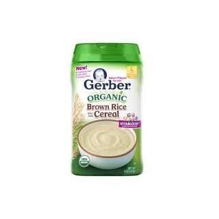 Bột Ăn dặm Gerber Organic Brown Rice Gạo Lức 227g