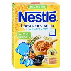 Bột ăn dặm Nestle Nga kiều mạch và mận khô cho bé từ 6 tháng - 200g
