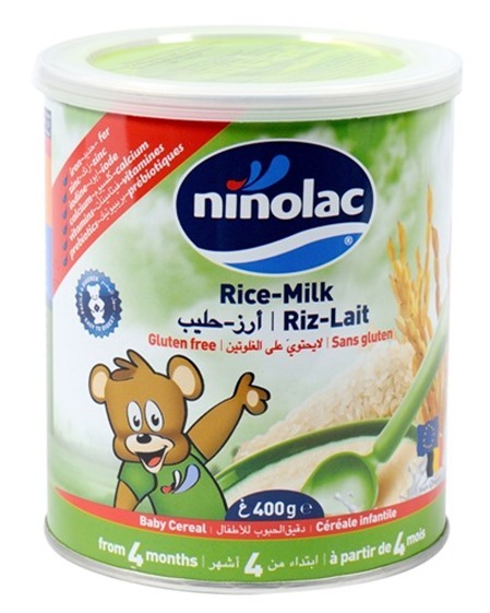 Bột ăn dặm Ninolac Rice Milk (Gạo Sữa) - 400g
