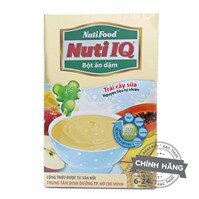 Bột ăn dặm trái cây sữa Nuti IQ NutiFood 200g