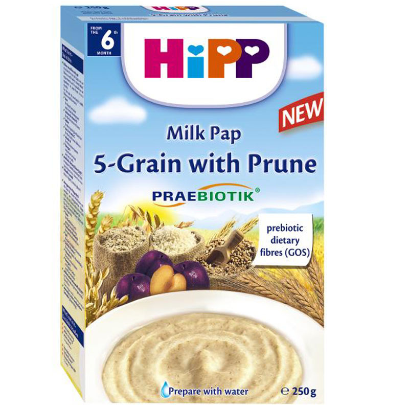 Bột dinh dưỡng Hipp ngũ cốc tổng hợp - mận tây 250g