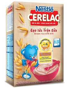 Bột dinh dưỡng Nestle Cerelac gạo lức trộn sữa - hộp 200g