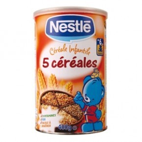 Bột ngũ cốc ăn dặm Nestle 5 vị ngũ cốc tổng hợp (6 tháng trở lên, 400g)