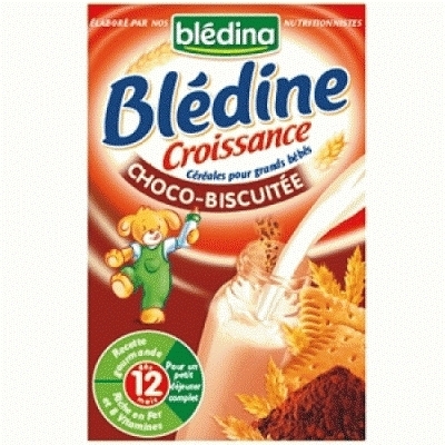 Bột ăn dặm pha sữa Bledina vị chocola 500g (12 tháng)