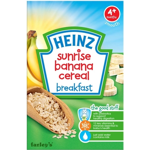 Bột ngũ cốc ăn sáng Heinz vị chuối (dành cho trẻ từ 4 tháng tuổi) - 125g