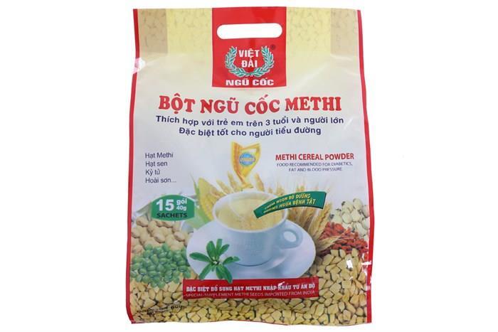 Bột ngũ cốc methi Việt Đài bịch 600g (15 gói)