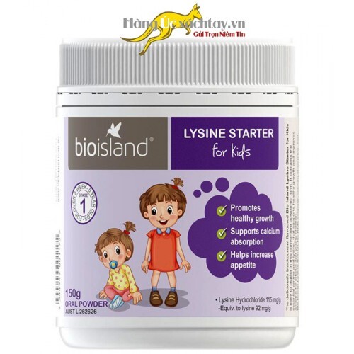 Bột tăng chiều cao cho bé - Bio Island Lysine Starter for Kids Oral 150g