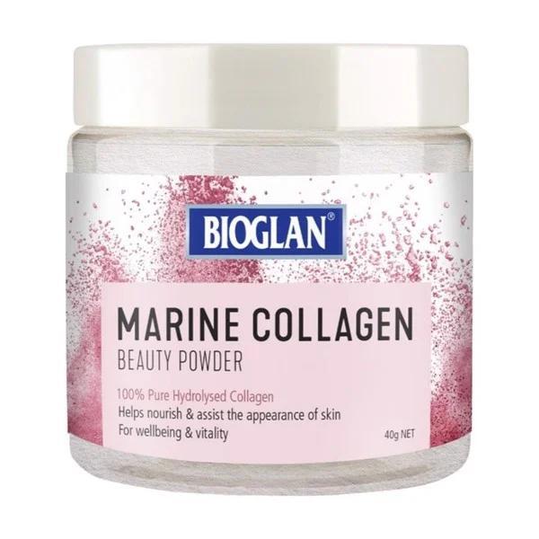 Bột uống tăng cường collagen cho da Bioglan Marine Collagen Powder 40g