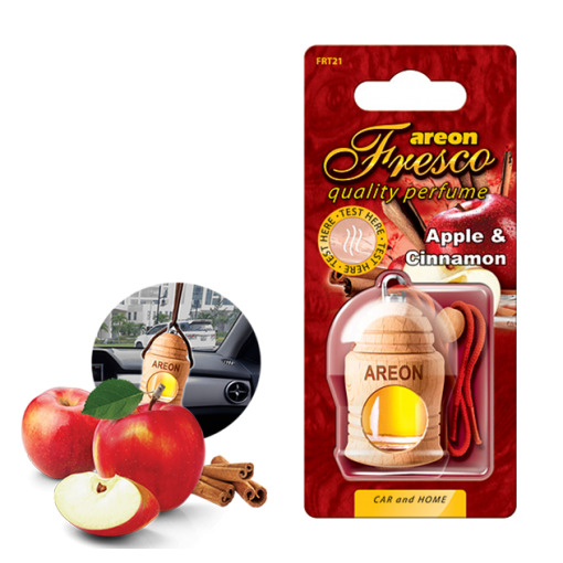 Tinh dầu treo xe ô tô hương táo & quế – Areon Fresco Apple & Cinnamon ...
