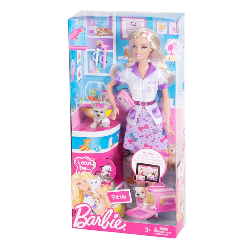 Búp bê Barbie chăm sóc thú cưng W3740