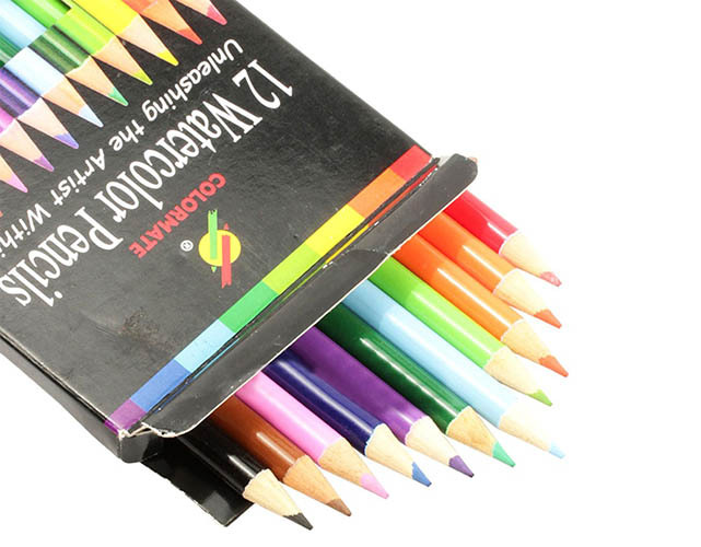 Bút chì màu 12 cây nước hộp giấy Colormate WCP-12H