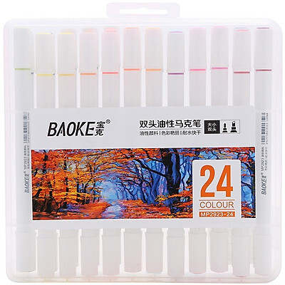 Bút màu Marker 24 màu Baoke MP2923-24