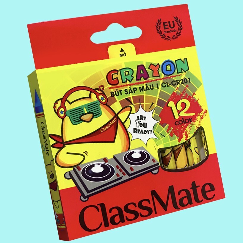 Bút sáp 12 màu Class Mate CL-CR201