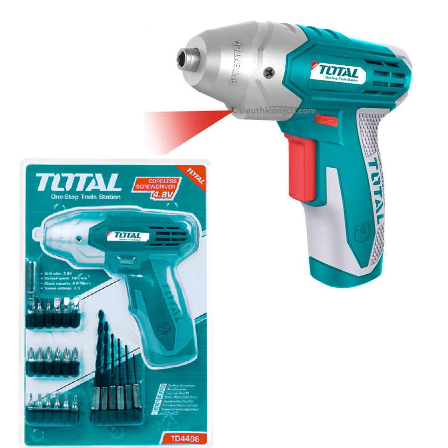 Máy vặn vít dùng pin Total TD4486 4.8V 