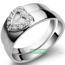 Nhẫn đôi Bạc Hiểu Minh NC064 - Forever love