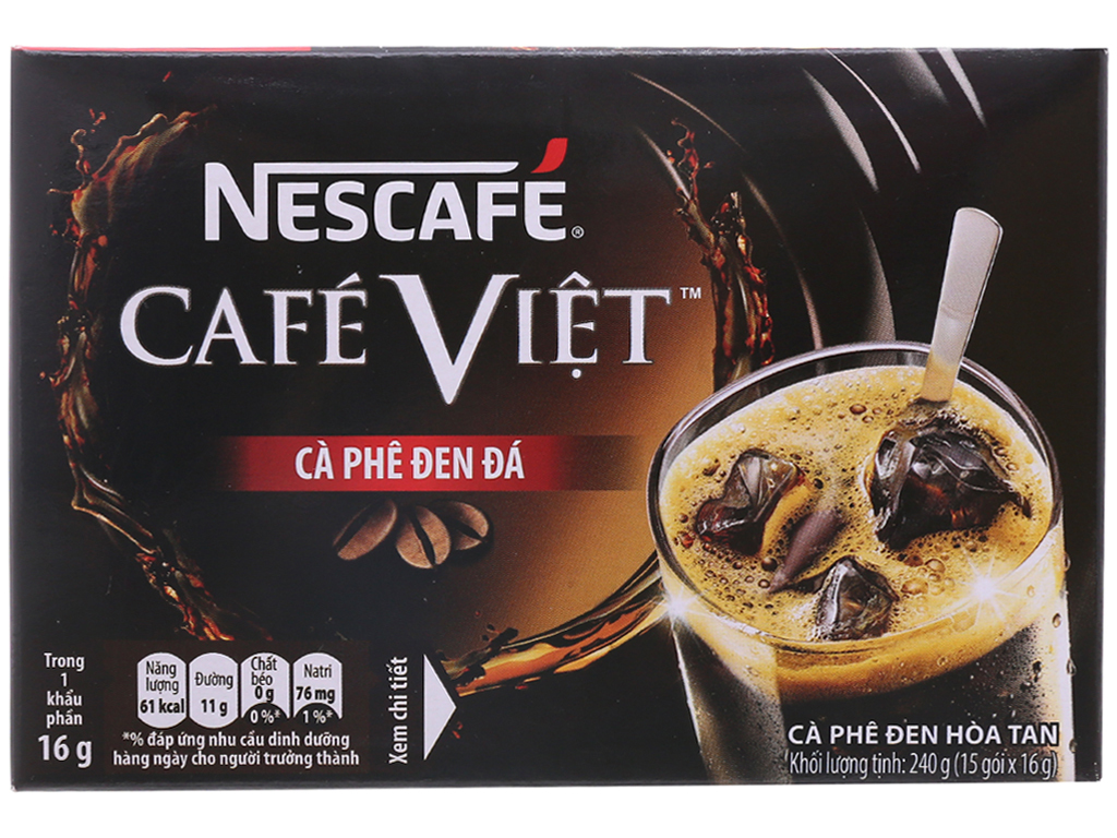 Cà phê đen đá NesCafe Café Việt 240g