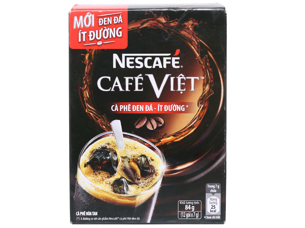 Cà phê đen đá NesCafe Café Việt ít đường 84g