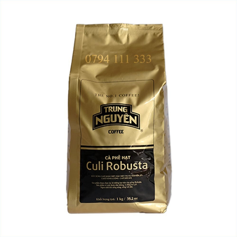 Cà phê hạt Trung Nguyên Culi Robusta 1kg