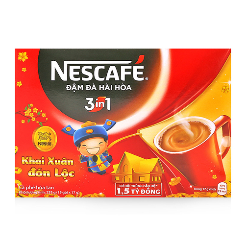 Cà phê hòa tan 3 trong 1 Nescafe hộp 255g