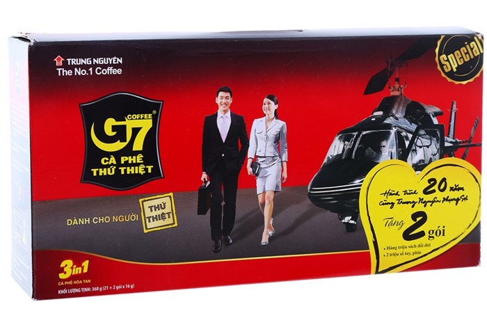 Cà phê sữa G7 3 trong 1 hộp 336g (21 gói)