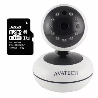 Camera quan sát IP Wi-Fi AVATech AVT-202 1.0, kèm thẻ nhớ 32GB