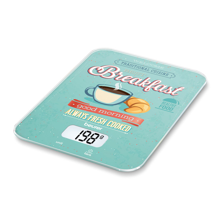 Cân điện tử nhà bếp Beurer KS19 - mẫu Fresh/ Ice-Cream/ Lemon/ Breakfast/ Nâu