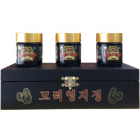 Cao linh chi Hàn Quốc cao cấp hộp gỗ đen (3 lọ x 120g)