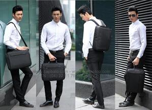 Cặp balo đa năng đựng laptop Coolbell 5501 - màu xanh/ đen/ tím