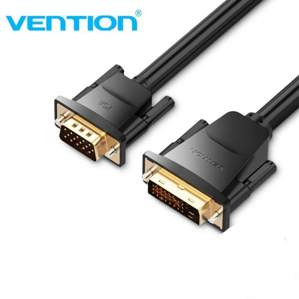 Cáp chuyển đổi DVI(24+1) sang VGA dài 2M Vention EABBH