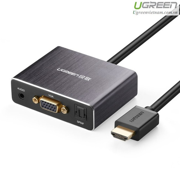 Cáp chuyển đổi HDMI to VGA+Audio+Spdif Ugreen 40282