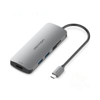 Cáp chuyển đổi Type C sang Type C Charging/HDMI 4K/3*USB 3.0/TF/SD Vention CMEHA