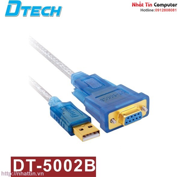Cáp chuyển đổi usb sang com rs232 âm Dtech DT-5002B