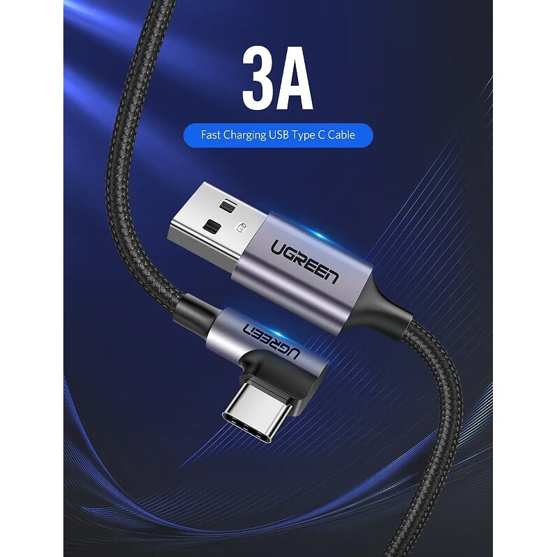 Cáp chuyển Type C to USB 2.0 góc 90 dài 2m Ugreen 50942
