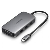 Cáp chuyển USB type-C sang VGA/ Hub USB 3.0 Ugreen 50210