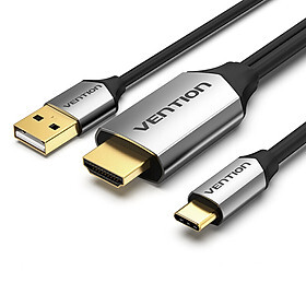 Cáp chuyển USB Type-C to HDMI 2.0 kèm USB nguồn Vention CGTBG