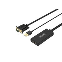 Cáp chuyển VGA + USB sang HDMI Unitek Y-8711