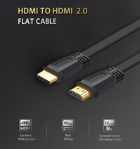Cáp HDMI dài 1.5m dẹt hỗ trợ 4K Ugreen 50819