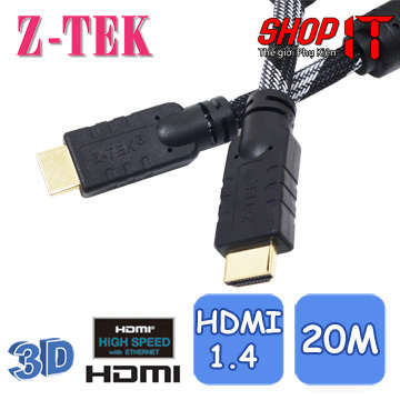 Cáp HDMI V1.4 dài 20m - chính hãng Z-Tek ZE575A