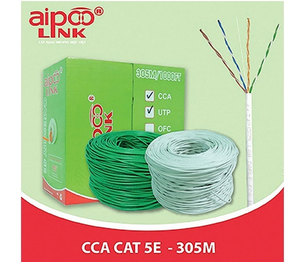 Cáp mạng Aipoo Link CAT5e UTP CCA