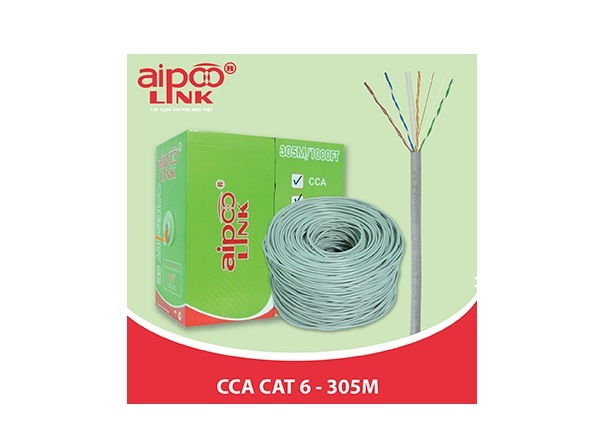 Cáp mạng Aipoo Link CAT6 UTP CCA