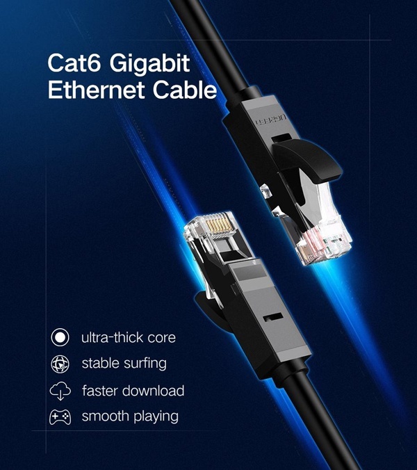 Cáp mạng Cat6 đúc sẵn dài chính hãng Ugreen 20160