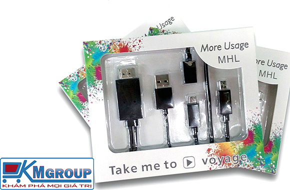 Cáp MHL Micro USB sang HDMI đa năng cho điện thoại Samsung,LG,Sky,Sony,HTC..