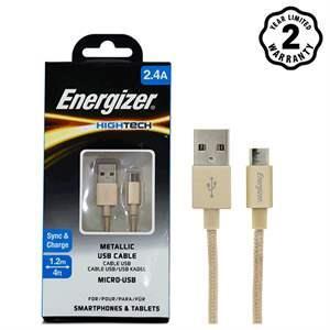 Cáp sạc Energizer Micro USB Metallic C13UBMCGGD4