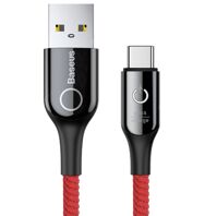 Cáp sạc Type C tự ngắt Baseus C Shape Light LV345