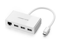Cáp USB Type-C ra 3 cổng USB 3.1 Ugreen 40382 - hỗ trợ Lan 10/100Mbps