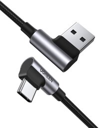 Cáp usb type C ra A Ugreen 20856 1M 2 đầu bẻ góc 90 độ