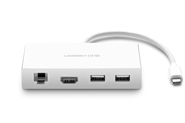 Cáp USB Type-C sang HDMI, Lan, Hub USB Ugreen 40377